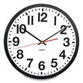 Victory Light Tempus Wall Clock, 11.8 in. Overall Diameter, Black Case, 1 AA sold separately TC6236RF